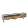 Hanah Home Luga Soporte de TV Gris y Roble